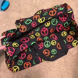 Peace sign duffel bag
